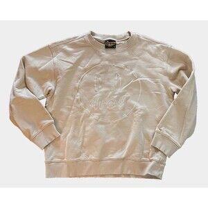 Drew House Adult L Beige Crewneck Sweatshirt Embroidered Mascot Justin Bieber